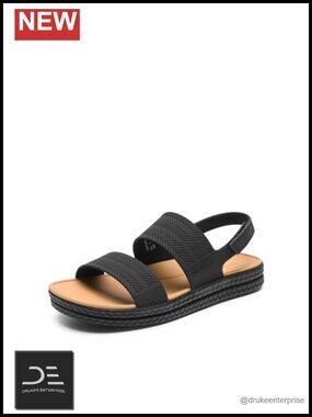 Women's Flat Sandals Platform Beach Shoes Supportive Comfort Quick-Dry